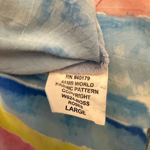 Jams World Kiyoshi Large Button Up Style W624 ROSS, Roses - Picture 13 of 15